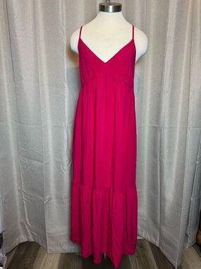 Old Navy Spaghetti Strap Maxi Dress with Ruffle Hem and Pockets